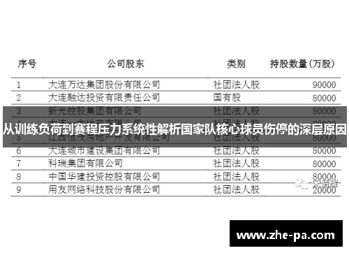 从训练负荷到赛程压力系统性解析国家队核心球员伤停的深层原因